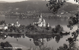 CARTOLINA  MARIA WORTH,CARINZIA,AUSTRIA-MARIA WORTH AM WORTHHERSEE-VIAGGIATA 1958 - Maria Wörth