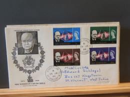 65/513M FDC ST-VINCENT 1966 - Sir Winston Churchill