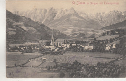 C9242) ST. JOHANN Im PONGAU Mit Tennengebirge - Felder Kirche Häuser SEHR ALT - St. Johann Im Pongau