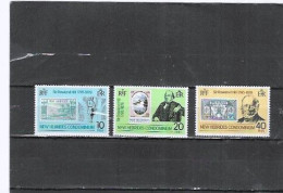 NUEVA HEBRIDE CONDOMINIUM Nº 556 AL 558 - Unused Stamps