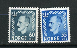NORVEGE : HAAKON VII - Yvert N° 330A+330B ** - Unused Stamps