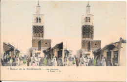 Carte Stéréoscopique - Autour De La Méditerranée - Une Mosquée à Tunis - Cartoline Stereoscopiche
