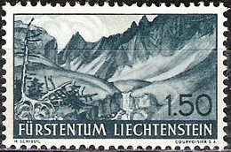 Liechtenstein 1938: Lawena-Berge Mit Schwarzhorn (1.50) Zu 139 Mi 169 Yv 152 ** Postfrisch MNH (Zumstein CHF 10.00) - Escalada