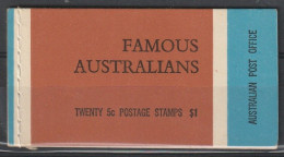 AUSTRALIA - 1968, Famous Persons Booklet With 5x4v - Cuadernillos