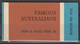 AUSTRALIA - 1968, Famous Persons Booklet With 5x4v - Carnets