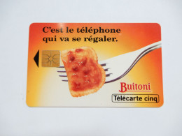 Télécarte 5 U , Gn130 , Buitoni , Cote : 5 Euros , TBE - Privat