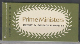 AUSTRALIA - 1969, Prime Ministers Booklet With 5x4v - Postzegelboekjes