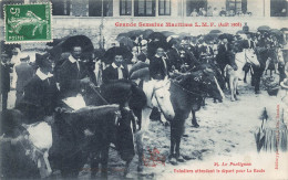 Le Pouliguen * La Grande Semaine Maritime LMF Août 1908 * Paludiers Attendant Le Départ Pour La Baule * Fête Locale - Le Pouliguen