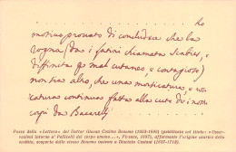 20604 " PASSO DELLA LETTERA DEL DOTT. C. BONOMO SULL'ORIGINE ACCARICA DELLA SCABBIA-FIRENZE 1887 "-CART.POST.NON SPED. - Santé