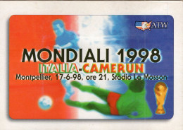 ITALY - ATW - MONDIALI 1998 - ITALIA Vs CAMERUN - FOLDER EMPTY NO CARDS - Andere & Zonder Classificatie