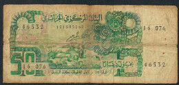 ALGERIA P130a 50 DINARS 1977 Signature 2  VG - Argelia