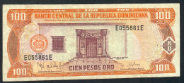 DOMINICAN REPUBLIC P156a 100 PESOS ORO 1997 FINE - Dominicaine