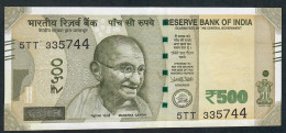 INDIA P114b 500 RUPEES 2017 LETTER L  #5TT    VF NO P.h. - Inde