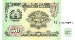 Tajikistan:Tadzikiston:50 Roubles 1994, UNC - Tadschikistan