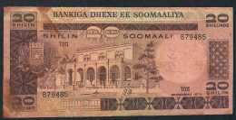 SOMALIA P23 20 SHILIN 1978  FINE  NO P.h. - Somalië