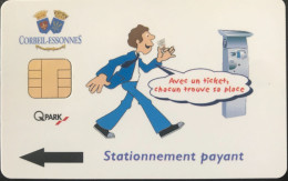 Stationnement - CORBEIL-ESSONNES - QPARK - Puce - Exhibition Cards