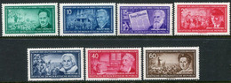 DDR / E. GERMANY 1955 Leaders Of The Workers' Movement LHM / *.  Michel  472-78 - Unused Stamps