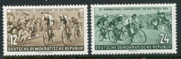 DDR / E. GERMANY 1954 Peace Cycle Tour  LHM / *.  Michel  426-27 - Nuevos