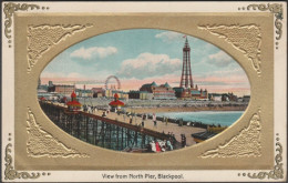 View From North Pier, Blackpool, Lancashire, 1910 - Corona Publishing Co Postcard - Blackpool