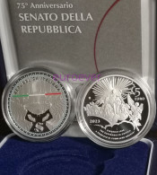 5 Euro Gedenkmünze 2023 Italien / Italy / Italia - Erste Sitzung Des Senats - Silber In Farbe - Italia