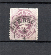 Lubeck (Germany) 1865 Old Coat Of Arms Stamp (Michel 14) Used - Lubeck