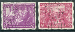 DDR / E. GERMANY 1950 Leipzig Spring Fair Used.  Michel  248-49 - Used Stamps