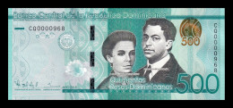 República Dominicana 500 Pesos Dominicanos 2015 Pick 192b Low Serial 968 Sc Unc - Dominikanische Rep.