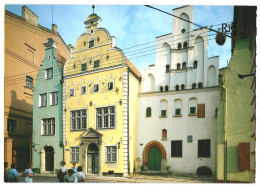 Dwelling Houses "Three Brothers" Riga Soviet Latvia USSR 1989 Unused Postcard. Publisher Planeta, Moscow - Lettonie