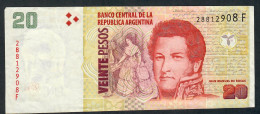 Delcampe - ARGENTINA P355g 20 PESOS Type 2003 Issued  2016 #F     VF  NO P.h. - Argentine