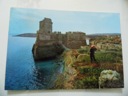 Cartolina Viaggiata "ISOLA DI CAPO RIZZUTO Le Castella - Particolare" 1973 - Crotone