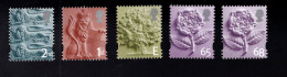 1786357783 2001 2002 SCOTT 1 - 5  (XX) POSTFRIS MINT NEVER HINGED   - THREE LIONS - CROWNED LION - OAK TREE - TUDOR ROSE - Engeland