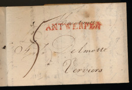 ANTWERPEN 1819  A VERVIERS      VOIR SCANS - 1815-1830 (Période Hollandaise)