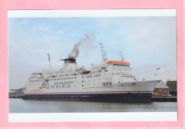 PHOTOGRAPHIE - PORT DE DUNKERQUE - SEAFRANCE   " RENOIR  " (6)  PORT D'ATTACHE : CALAIS - PAQUEBOT - Barcos