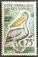 COTE FRANCAISE DES SOMALIS / YT 303 / FAUNE - OISEAU - PELICAN / NEUF * / MH - Pelicans