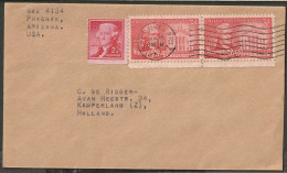 USA 1957 Postal Cover. Phoenix Arizona To Holland - 1941-60