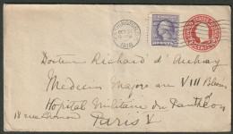 United States - Postal Stationary - 1918 From Washington To Military Hospital In Paris (World War I) - 1901-20