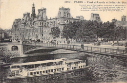 FRANCE - 75 - Paris - Pont D'Arcole Et Hôtel-de-Ville - Carte Postale Ancienne - Ponti