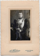 MILITARIA - Portrait En Studio - Cuirassier - Photo A. Boidron, Tours - Uniformi