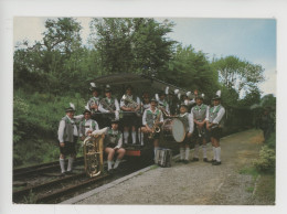 Belgique Rebecq -Les Vaillants Tyroliens Sur "Le Petit Train Du Bonheur" Die Vergnugte Tiroler (fanfare Orchestre) Cp Vi - Rebecq