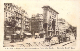 FRANCE - 75 - Paris - Boulevard Bonne-Nouvelle - Porte Saint-Denis - Carte Postale Ancienne - Andere & Zonder Classificatie