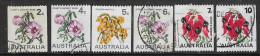 AUSTRALIA 1970 COIL STAMPS FLOWERS SET OF SIX - Used Stamps