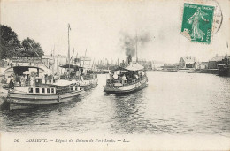 Lorient * Le Départ Du Bateau Vapeur De Port Louis - Lorient