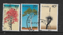 AUSTRALIA 1978 TREES TRIO - Used Stamps
