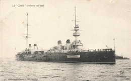Bateau * Navire De Guerre LE CONDE , Croiseur Cuirassé * Militaria - Guerra