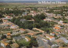 ST MICHEL EN L HERM . 85 VENDEE . VUE GENERALE AERIENNE - Saint Michel En L'Herm