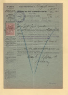 Concession D Un Poste Telephonique - Bray Et Lu - 1914 - Timbre Fiscal - Telegraaf-en Telefoonzegels