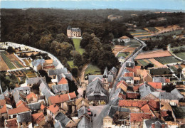 91-LA-VILLE-DU-BOIS- VUE AERIENNE SUR L'EGLISE ET PANORAMA SUR LE CHATEAU - Autres & Non Classés