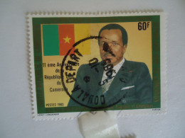 CAMEROON  USED  STAMPS  PEOPLES   WITH POSTMARK DOUALA 1985 - Cameroun (1960-...)