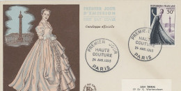 FDC- N° 941 - HAUTE COUTURE -24 AVRIL 1953 - PARIS - 1950-1959