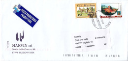 RS - Rep. S. Marino - Cani L. 450 + L. 750 Serravalle - Briefe U. Dokumente